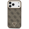 Etui Guess 4G Triangle Logo MagSafe do   iPhone 17 Pro Max brązowy złoty