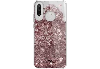 HAMA WHITE DIAMONDS SPARKLE CASE HUAWEI P30LITE RÓŻOWO-ZŁOTY SERCA