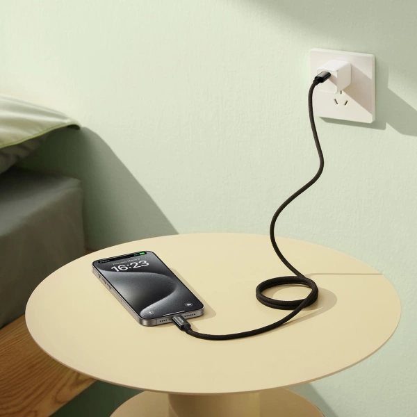 Baseus Tungsten Gold magnetic USB-C / USB-C cable 100W 1m - black