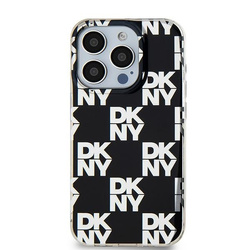 DKNY DKHCP15MHDLCEK iPhone 15 Plus /14 Plus 6.7" czarny/black hardcase IML Checkered Mono Pattern