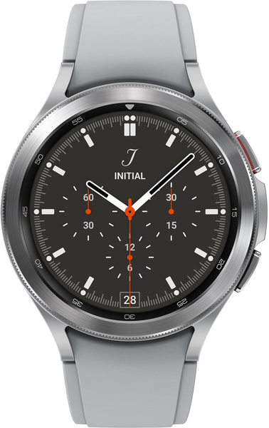 [OUTLET] Samsung Galaxy Watch4 Classic 42mm BT R880N Silver with Rubber Band Gray Grade ABC