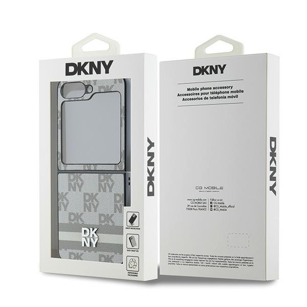 DKNY DKHCZF6PCPTSSE Z Flip6 F741beżowy/beige Chequered Pattern Printed Stripes