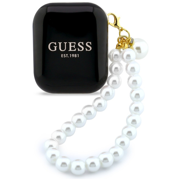Słuchawki TWS Guess Pearl Strap czarny