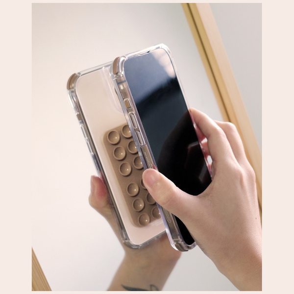 Uniwersalna przyssawka Skinarma Stax     MagSafe do telefonu pomarańczowy