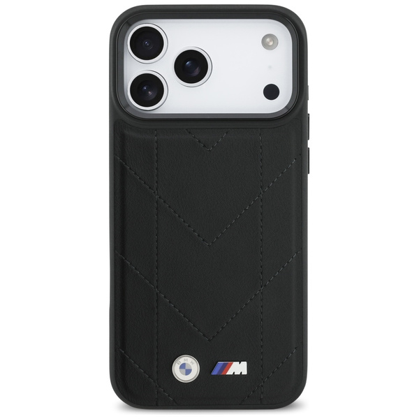 Etui BMW M Quilted Logo MagSafe do       iPhone 17 Pro Max czarny