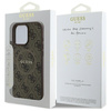 Guess GUHMP16XG4GFRW iPhone 16 Pro Max 6.9" brązowy/brown hardcase 4G Ring Classic Logo MagSafe