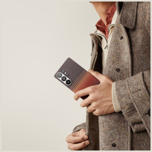 Etui PITAKA Ultra-Slim MagSafe do Samsung Galaxy S25 Ultra sunset