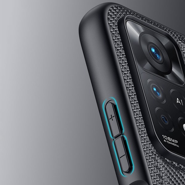Dux Ducis Fino etui pokrowiec pokryty nylonowym materiałem Xiaomi Redmi Note 11 Pro 5G / 11 Pro czarny