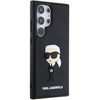 KARL LAGERFELD KLHCS24L3DRKINK S24 ULTRA S928 CZARNY/BLACK HARDCASE 3D RUBBER IKONIK