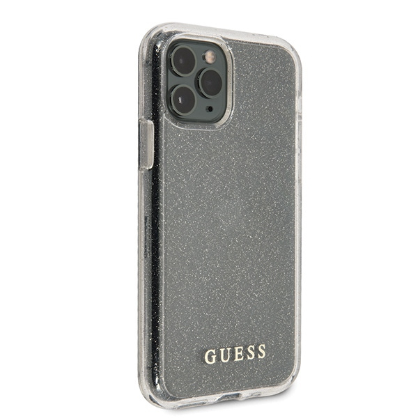 Guess GUHCN58PCGLSI iPhone 11 Prosrebrny/silver hard case Glitter