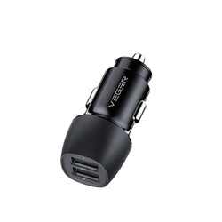 VEGER ładowarka samochodowa 2 x USB A 3,4A 17W CC316-2A czarna