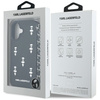 Etui Karl Lagerfeld Saffiano Crystals    w/Chain do iPhone 16 czarny