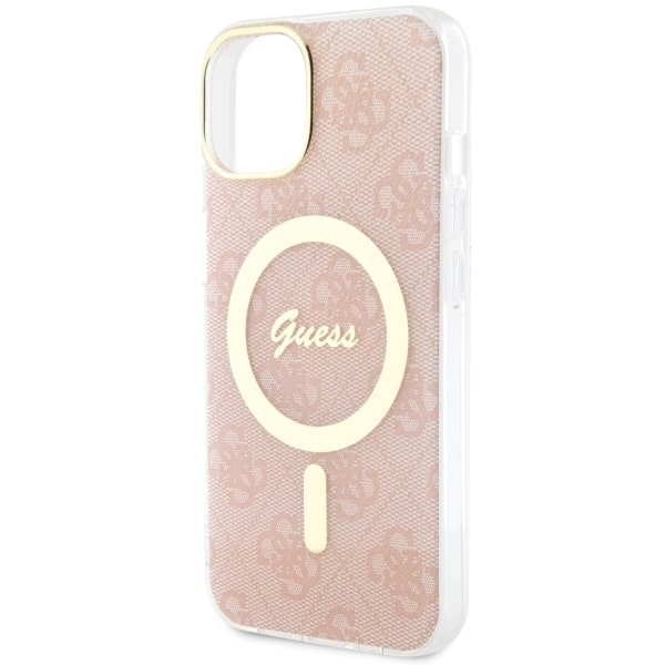 Guess GUHMP14SH4STP iPhone 14 / 15 / 136.1" różowy/pink hardcase 4G MagSafe