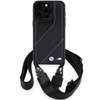Etui BMW M Edition Carbon Stripe & Strap na iPhone 15 Pro Max - czarne