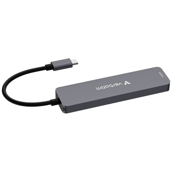 Adapter Hub Verbatim USB-C/HDMI/USB-A    3.2/USB-A 2.0/SD/microSD aluminiowy 32156