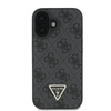 Guess GUHCP16SP4TDPK iPhone 16 6.1" czarny/black hardcase Leather 4G Triangle Strass
