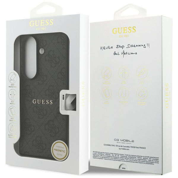 Etui Guess 4G Classic MagSafe do Samsung Galaxy Z Fold7 czarny