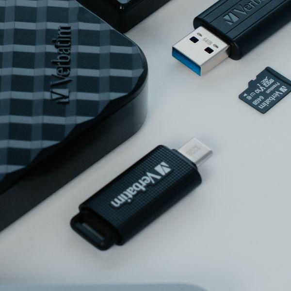 Verbatim Pendrive 32GB USB-C czarny/black 49457