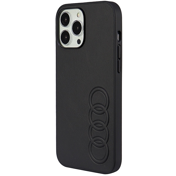 Audi Synthetic Leather iPhone 13 Pro Max 6.7" black/black hardcase AU-TPUPPCIP13PM-TT/D1-BK