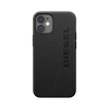 DIESEL MOULDED PREMIUM LEATHER WRAP CASE IPHONE 12 MINI BLACK
