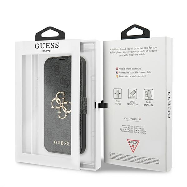 Guess GUBKP13L4GMGGR iPhone 13 Pro / 136,1" szary/grey book 4G Big Metal Logo