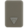 Powerbank indukcyjny Guess Grained       Triangle 5000mAh 15W USB-C MagSafe brązowy