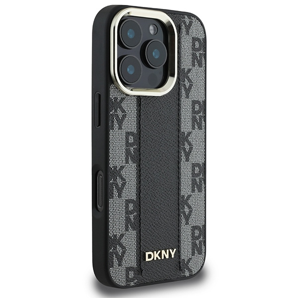DKNY DKHMP16LPCPVSLK iPhone 16 Pro6.3" czarny/black hardcase Checkered Pattern Magsafe