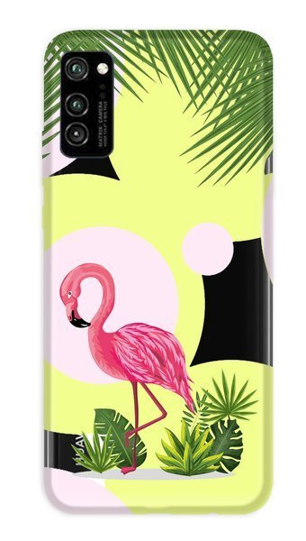 CASEGADGET CASE OVERPRINT FLAMINGO AND FLOWER HUAWEI HONOR V30
