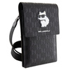 KARL LAGERFELD KLWBSAKHPCK BLACK/BLACK SAFFIO MONOGETTE