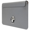 Pokrowiec Karl Lagerfeld Saffiano Karl&Choupette na laptopa 16" - srebrny