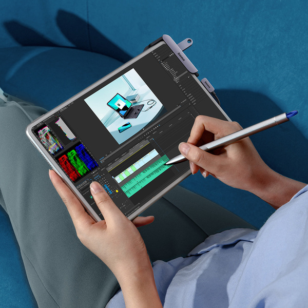 BASEUS PADJOY UNIVERSAL USB-C HUB FOR TABLET / SMARTPHONE 4IN1 USB-C - DARK GRAY