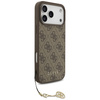 Etui Guess 4G Charms Collection MagSafe  do iPhone 17 Pro Max brązowy