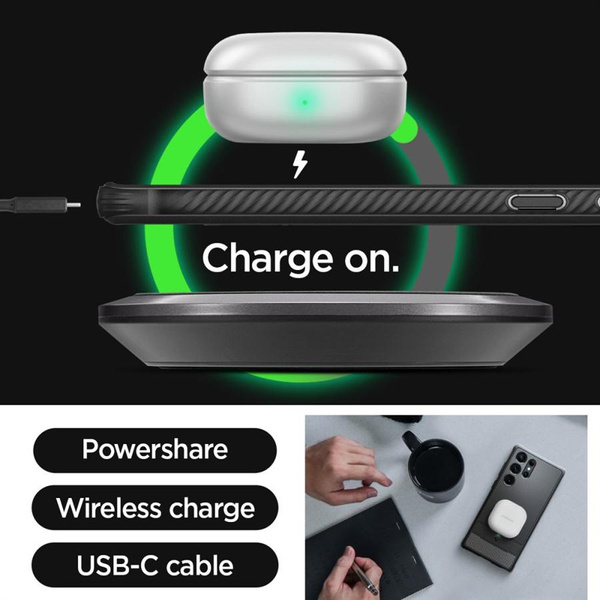 Etui Spigen Rugged Armor na Samsung Galaxy S23 Ultra - czarny mat