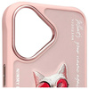 Nimmy etui iPhone 16 6.1" różowy/pink     Glasses Cool Cat