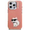 Etui Karl Lagerfeld IML Aquarelle Choupette & Logo do iPhone 16 Pro różowy