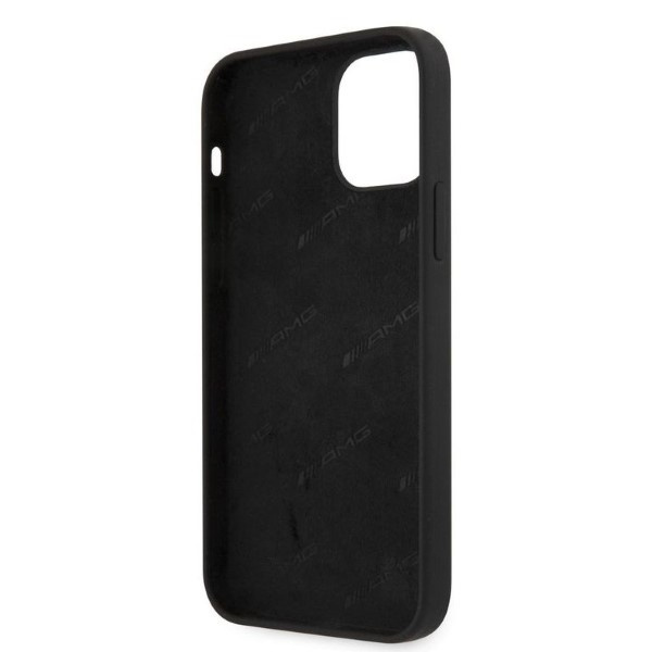 Etui AMG Silicone Big Logo na iPhone 12 Pro Max - czarne
