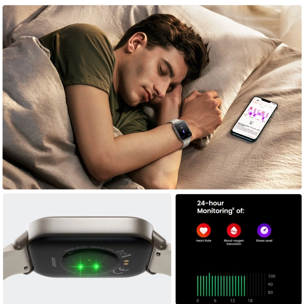 Joyroom Fit-Life JR-FT3S smartwatch with call answering function - titanium color