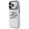 Etui Karl Lagerfeld IML Glitter KL       Diamond Logo do iPhone 17 Pro Max srebrny