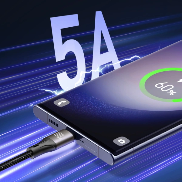 Joyroom Light-Speed ​​Series S-A25 USB-C / USB-C cable 100W 1.2m - black