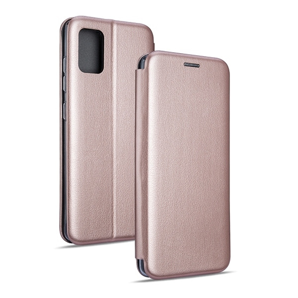 Beline Etui Book Magnetic Samsung A21 różowo-złoty/rose gold