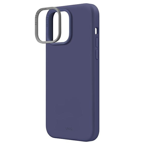 Etui Uniq Lino na iPhone 14 Pro Max - purpurowe