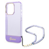 Guess GUHCP14XHGCOHU iPhone 14 Pro Max6,7" fioletowy/purple hardcase Translucent Pearl Strap