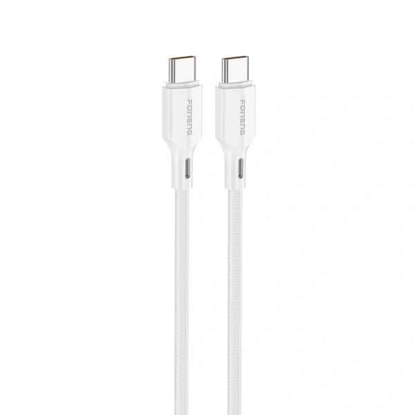 FONENG kabel XS11 USB-C - USB-C PD 60W 1M Biały