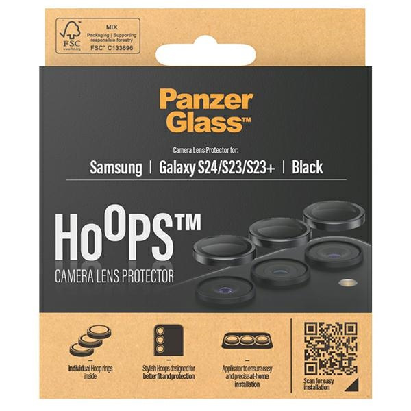 PanzerGlass Hoops Camera Sam S24 / S23 / S23+ czarny/black 1207 camera lens protector hoop optic rings