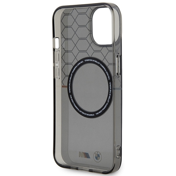 Etui BMW Pattern MagSafe na iPhone 14 - szare