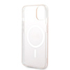 Zestaw Guess GUBPP14SH4EACSP Case+ Charger iPhone 14 / 15 / 13 6,1" różowy/pink hard case 4G Print MagSafe