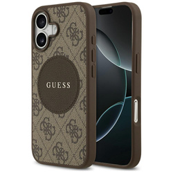Etui Guess 4G Circle Classic Logo        MagSafe do iPhone 17 brązowy