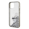 Etui Karl Lagerfeld Liquid Glitter Choupette do iPhone 15 - przezroczyste