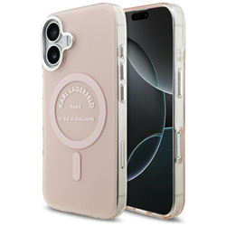 Etui Karl Lagerfeld IML Karl RSG Logo MagSafe do iPhone 17 różowy