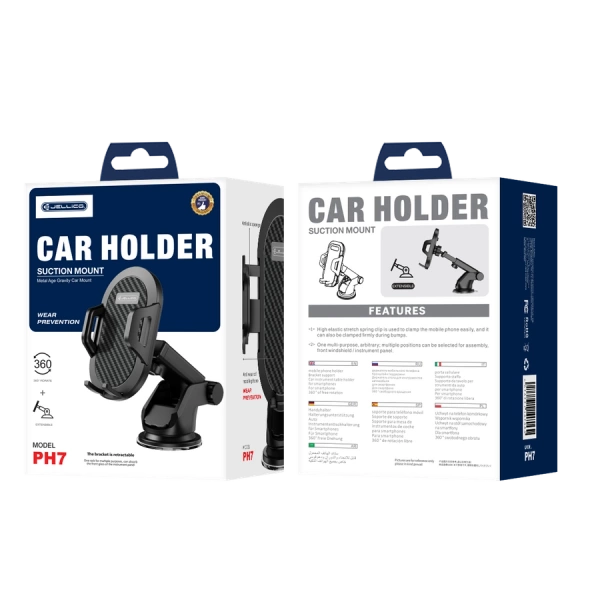 JELLICO car holder gravity PH7 Black
